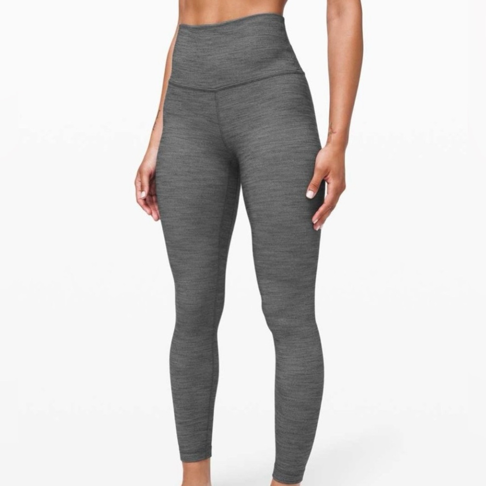 Lululemon Align II Mini Heathered Herringbone Leggings Sz 2